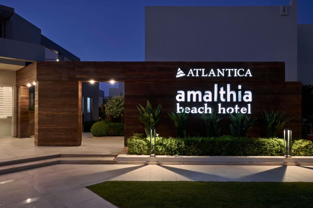 Atlantica Amalthia Beach Hotel - Adults Only Агия-Марина Экстерьер фото