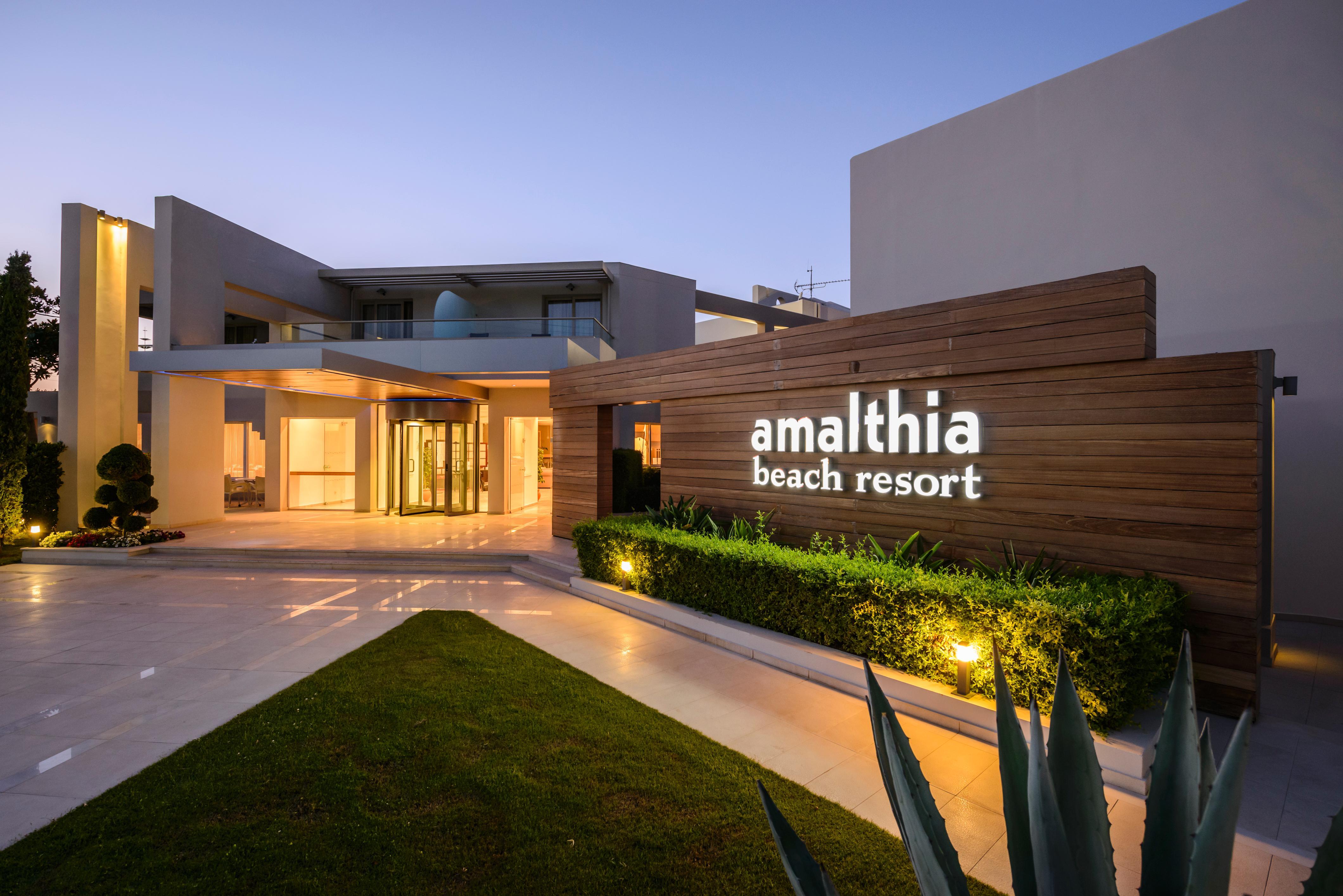 Atlantica Amalthia Beach Hotel - Adults Only Агия-Марина Экстерьер фото
