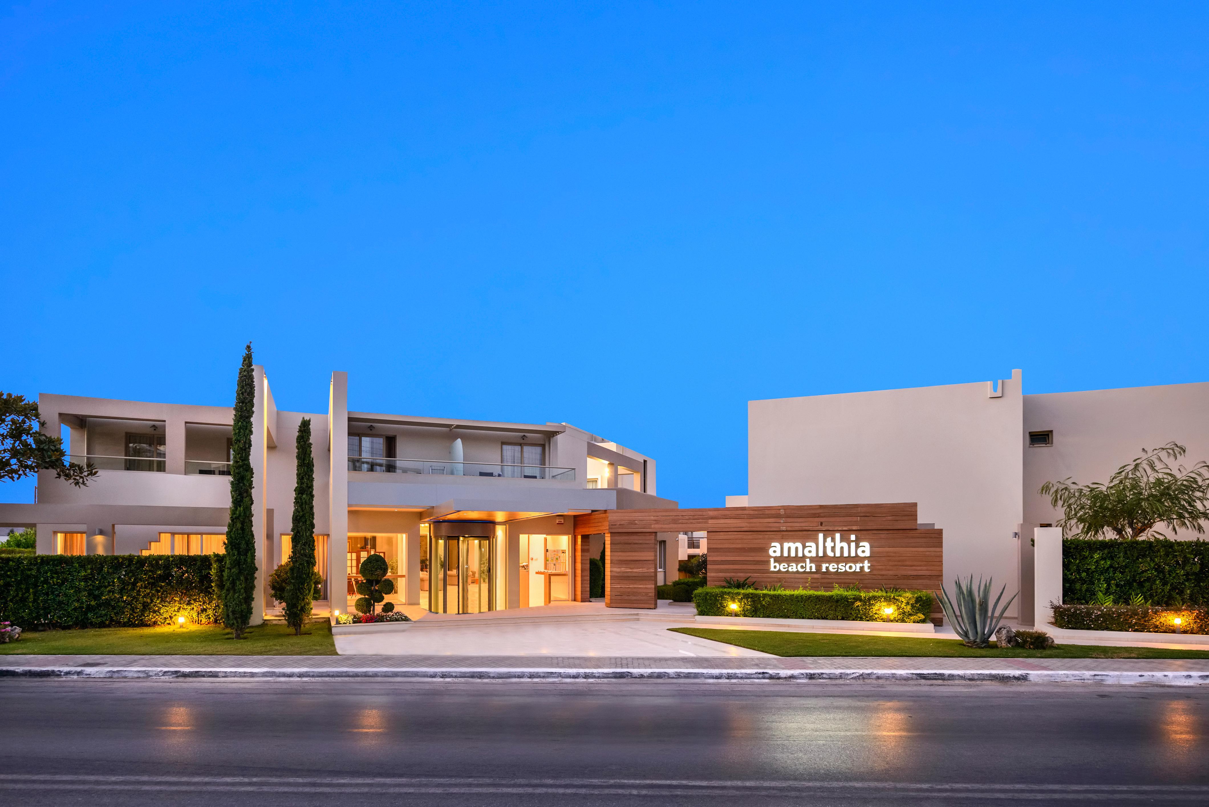 Atlantica Amalthia Beach Hotel - Adults Only Агия-Марина Экстерьер фото