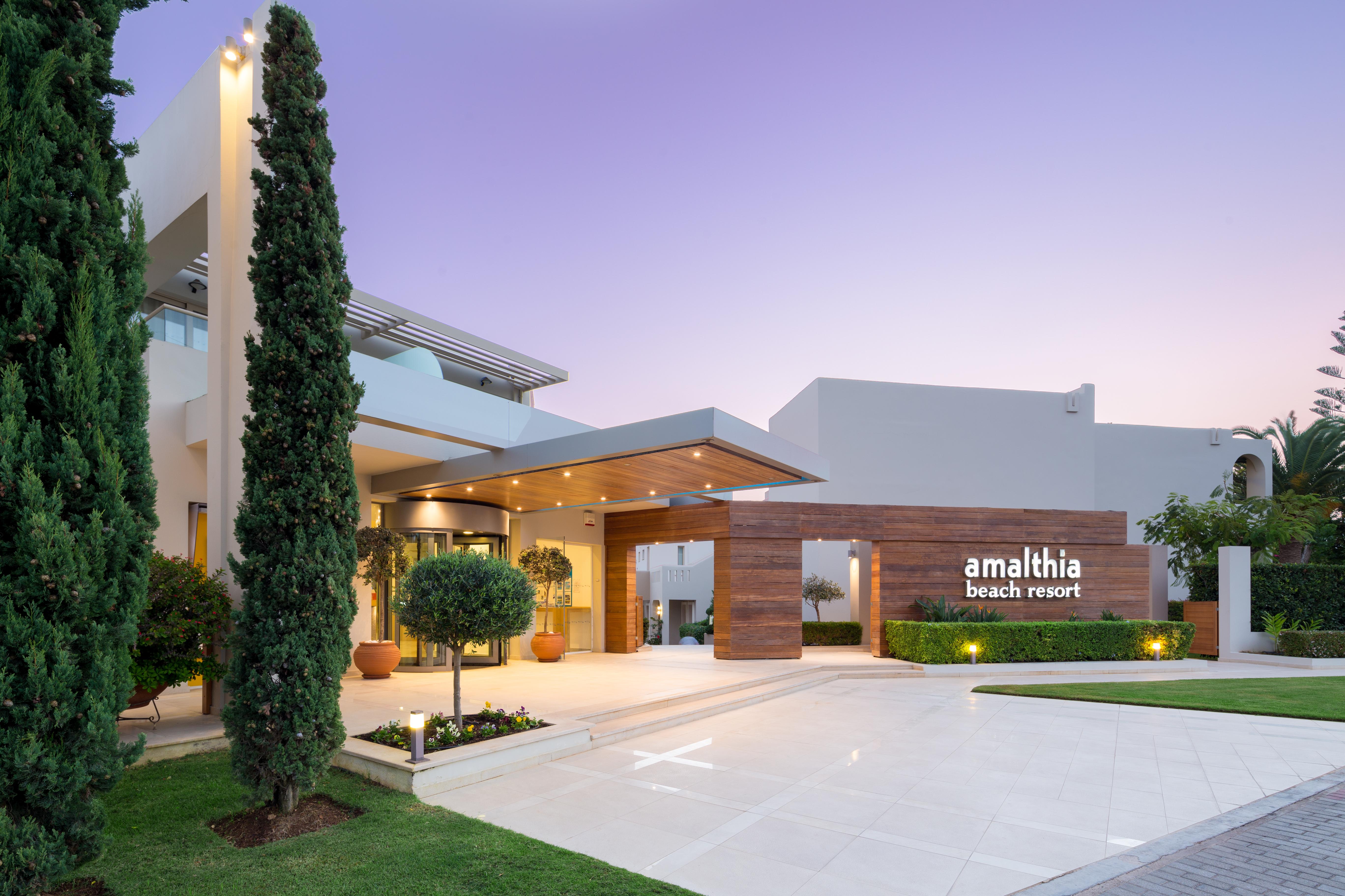 Atlantica Amalthia Beach Hotel - Adults Only Агия-Марина Экстерьер фото
