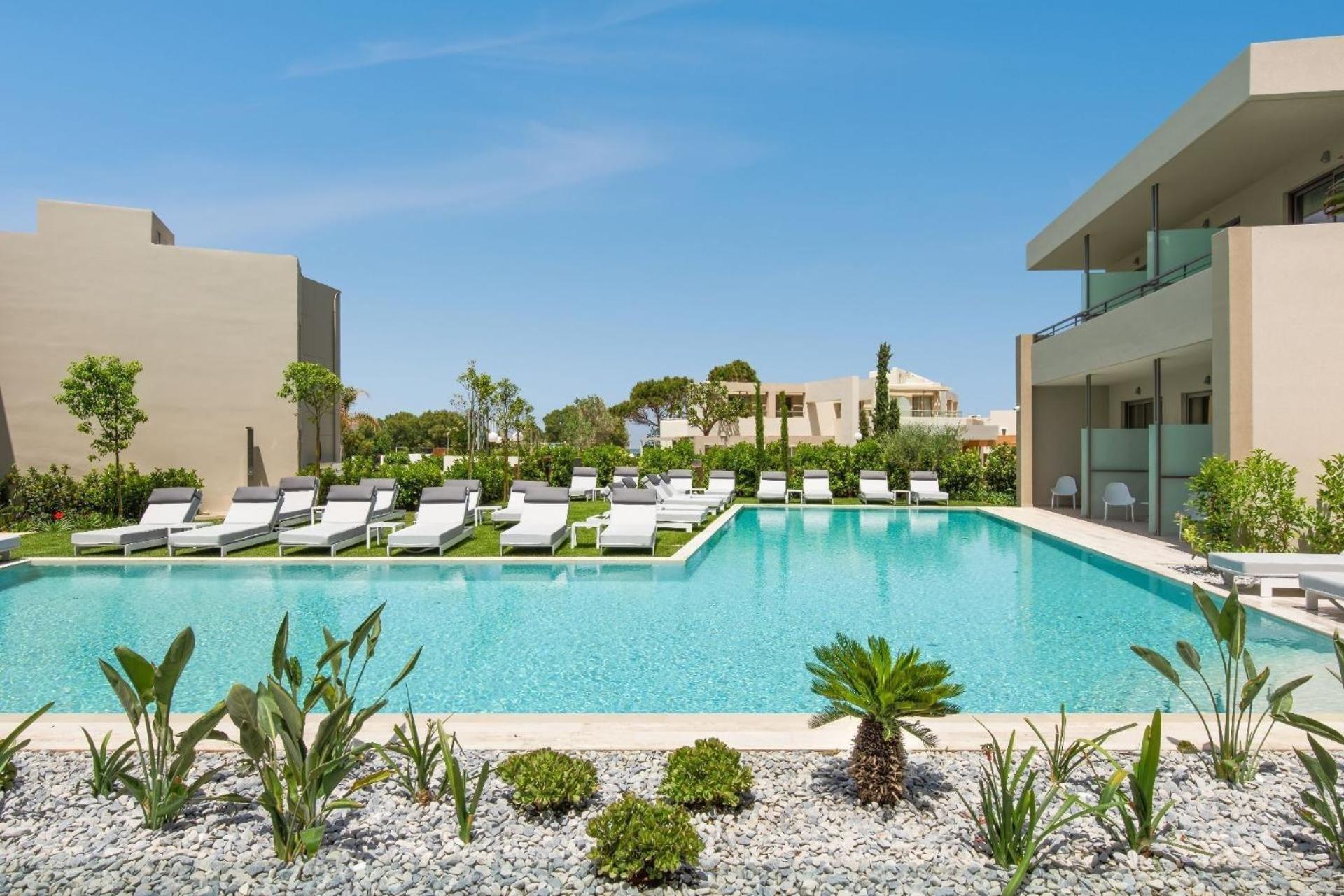 Atlantica Amalthia Beach Hotel - Adults Only Агия-Марина Экстерьер фото